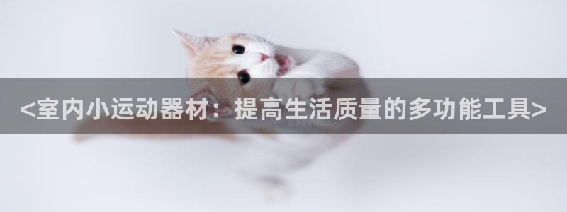 征途国际平台：<室内小运动器材：提高生活质量的多功能