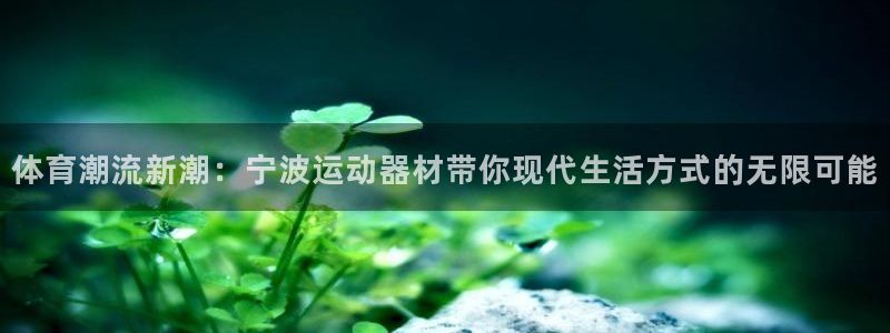 征途国际娱乐代理怎么样：体育潮流新潮：宁波运动器材带